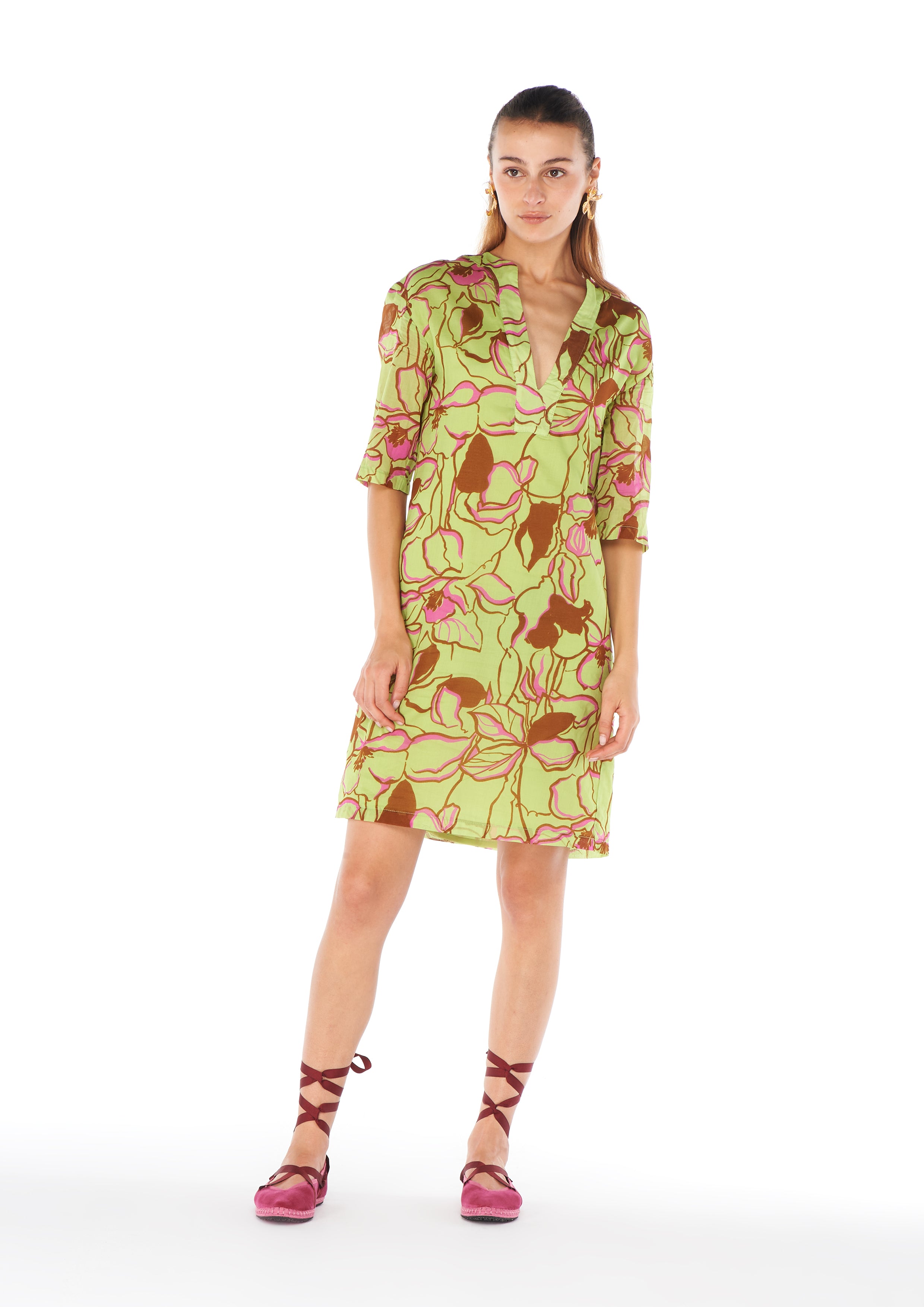 Shan Yu Green Kaftan