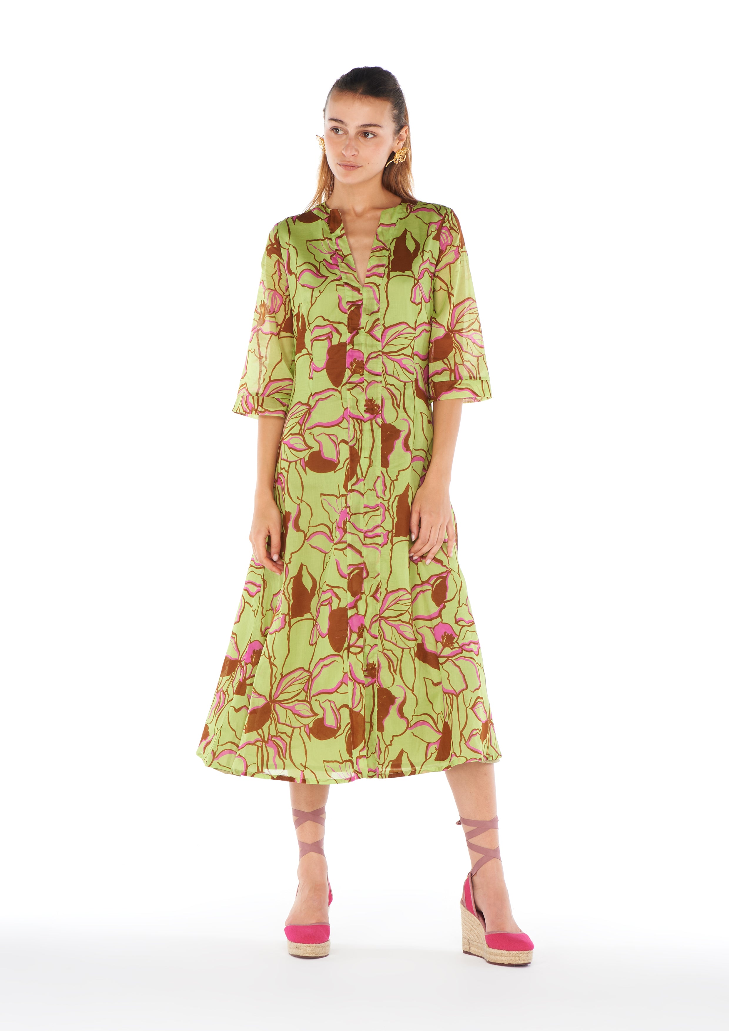 Yao Green Kaftan